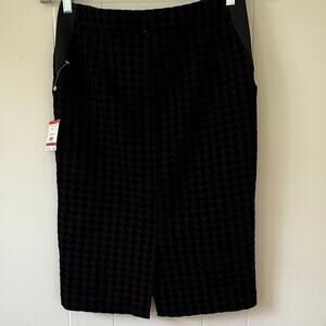 XS Anne Klein Textured Pencil Skirt